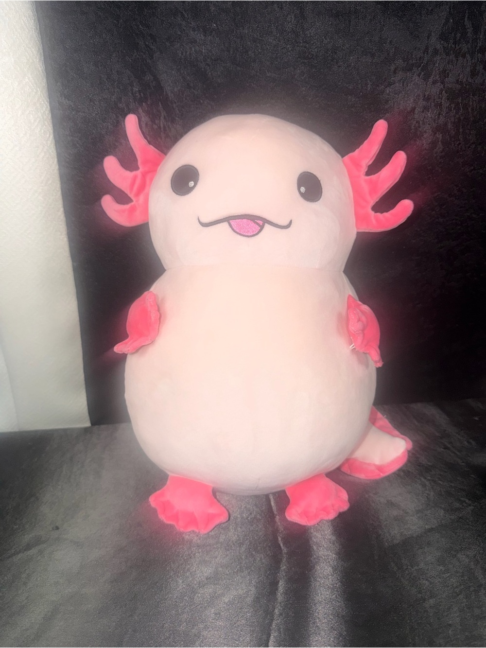 Cute Pink Axolotl Plush Toy - Soft Cuddly Stuffed Animal